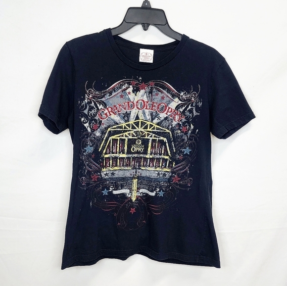 Vintage Grand Ole Opry Nashville Rhinestone Detail Short Sleeve Shirt - Picture 1 of 6